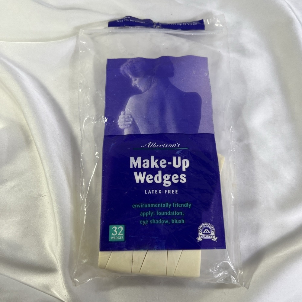 Vinatge Albertsons Make-Up Wedges Latex-Free 13 Left In Pack Opened Read‎